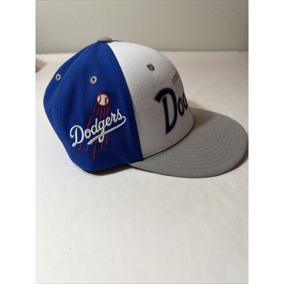Mitchell & Ness Los Angeles Dodgers 2 Tone Og Script Retro Hat cap Snapback Nwt - Picture 2 of 8
